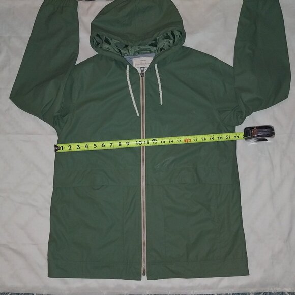 Unisex Original Weatherproof Vintage Hooded Rain Jacket NWOT Size L Bronze Green - Picture 2 of 5